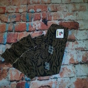 Leopard Girl's 5T Flare Ripped Jeans NWT